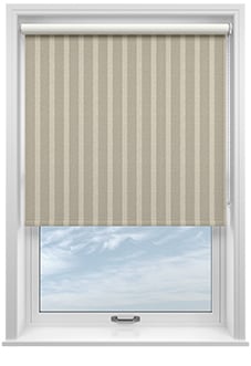 Emily Bond Parasol Stripe, Taupe - Twist&Fit Roller Blind